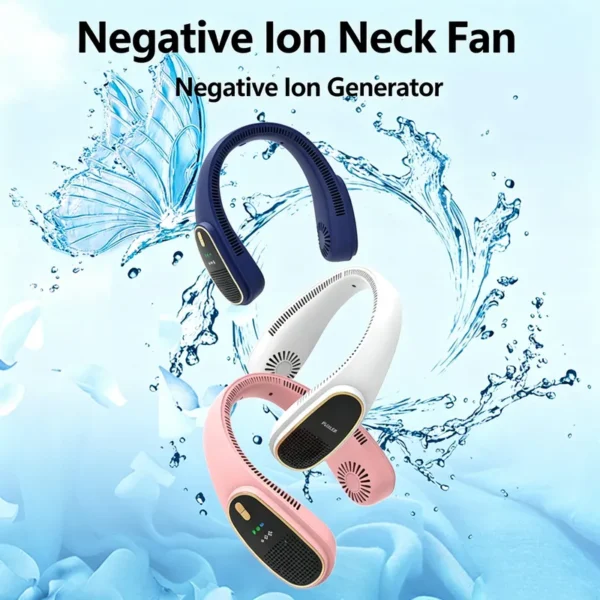 Bladeless Handheld Neck Fan, USB, Portable - view 3