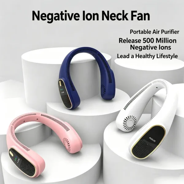 Bladeless Handheld Neck Fan, USB, Portable - view 6