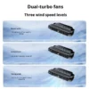 Bladeless Plastic Car Fan, X-RACING, USB - view 5