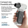 Bladeless Wearable Handheld Fan, USB-C, Battery, Plastic - view 4