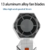 Bladeless Wearable Handheld Fan, USB-C, Battery, Plastic - view 5