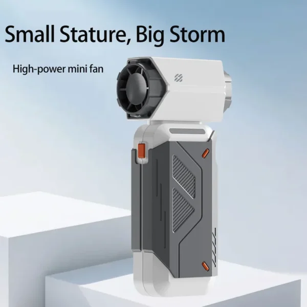 Bladeless Wearable Handheld Fan, USB-C, Battery, Plastic - view 6