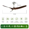 Blades Modern Ceiling Fan, 52-Inch, Abs, BLDC - view 2