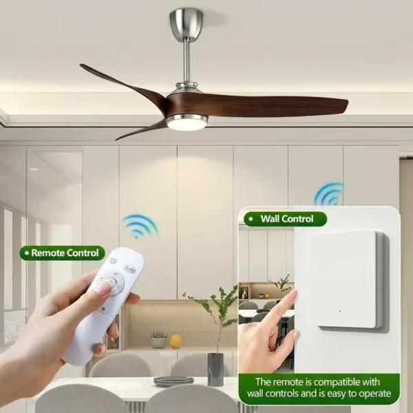 Blades Modern Ceiling Fan, 52-Inch, Abs, BLDC - view 3