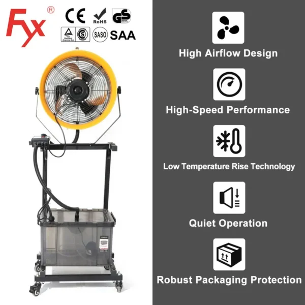 Blades Spray Electric Fan, 42L, 180, Plastic - view 3
