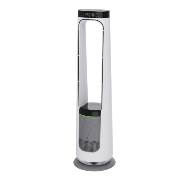 Bldc Bladeless Tower, LED, Electric, Plastic