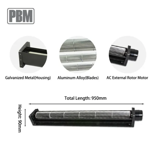 Blower, 230V, Tangential - view 2