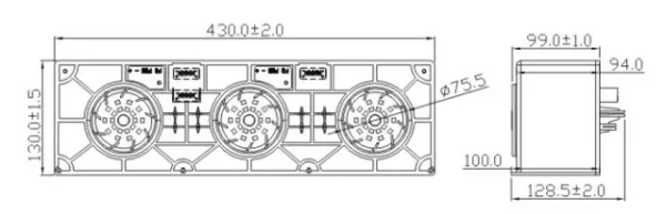 Blower, 24V, 430*130*99mm - view 3