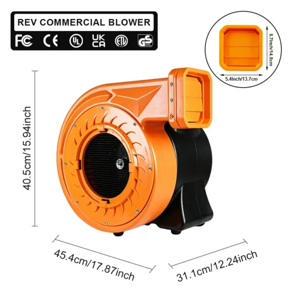 Blower, 2HP, 110 V, Cast Iron - view 5