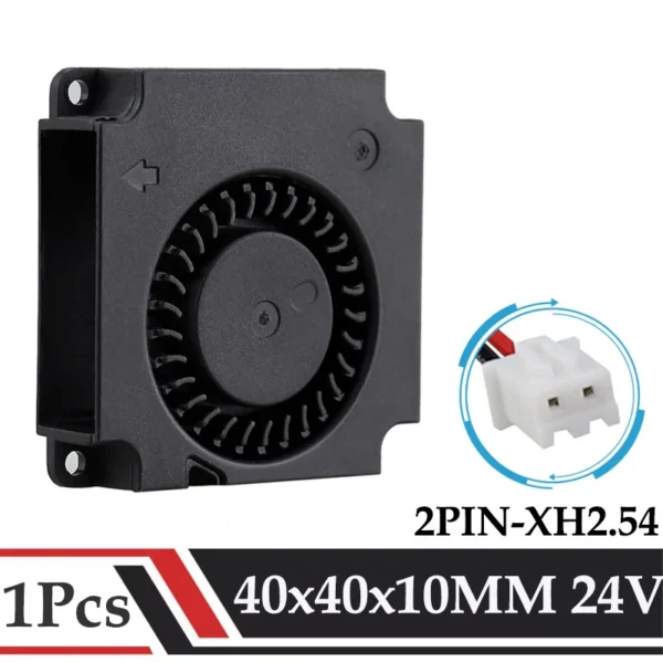 Blower, 4010, 24V, Brushless, 3D - view 2