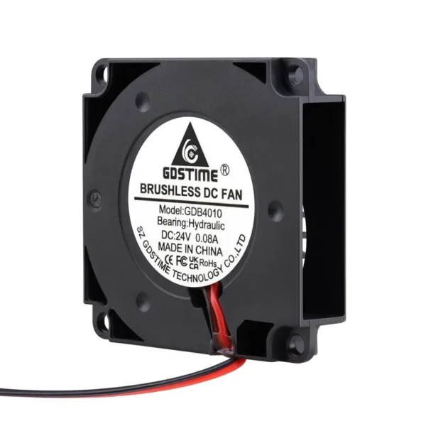 Blower, 4010, 24V, Brushless, 3D - view 3