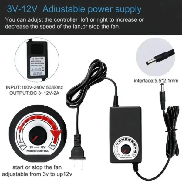 Blower, 9733, 12V, 2.7A, Portable - view 3