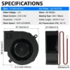 Blower, 9733, Brushless, 12V, 24V - view 2