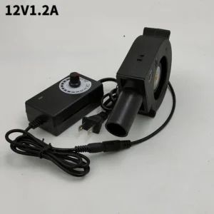Blower, 97x95x33mm, 12V, 1.2A, 220 V, Plastic