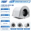 Blower, D2E146-AP47-B8, 230 V, Corded Electric - view 2