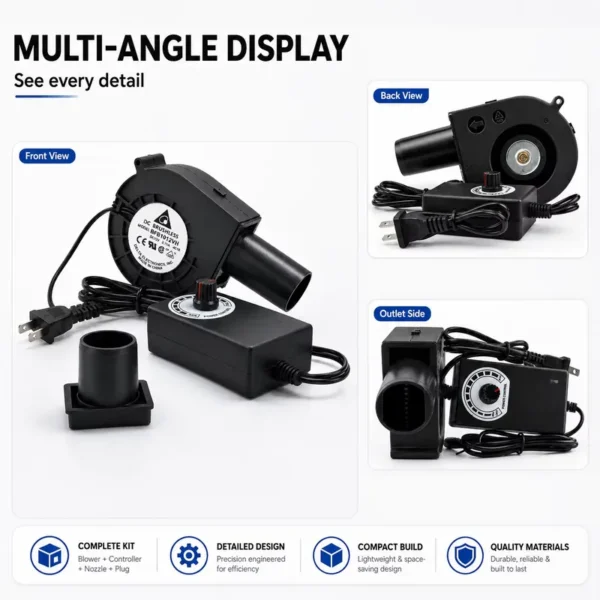 Blower, DELTA, 12V, 2.70A, 24V - view 3