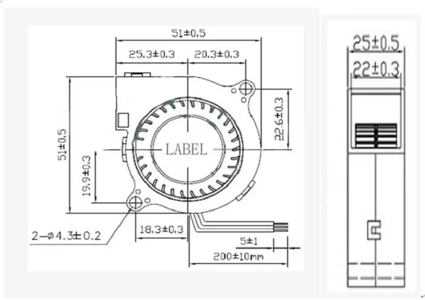 Blower, YOFOLON, 5V, 12V, 5025 - view 6