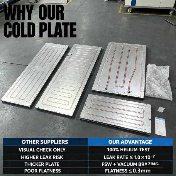 Bonded Heatsink Cold Plate, Aluminum, Copper