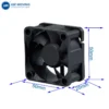 Brushless Axial Fan, AM5025H12B, 12V, 50*50*25mm, 6000RPM - view 4