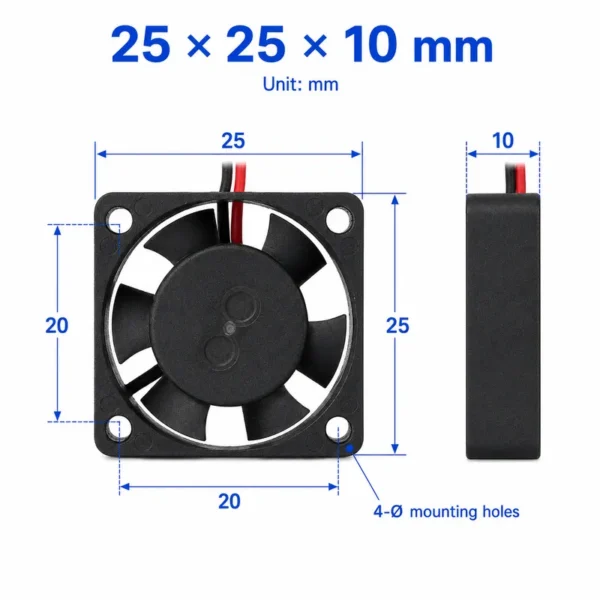 Brushless Axial Flow Cooler, 12V, 0.05A, 24V, 48V - view 3