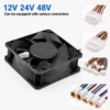 Brushless Axial Radiator, 120x120x25mm, 12V/24V/48V, Inverter - view 3
