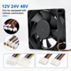 Brushless Axial Radiator, 120x120x25mm, 12V/24V/48V, Inverter - view 4