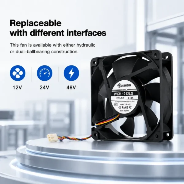Brushless Axial Radiator, 120x120x25mm, 12V/24V/48V, Inverter - view 5