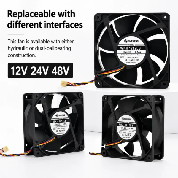 Brushless Axial Radiator, 120x120x25mm, 12V/24V/48V, Inverter - view 6