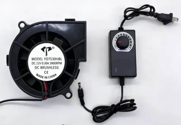 Brushless Blower, 7530, 75x75x30mm, 5V, 12V - view 2