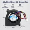 Brushless Blower, SZR5020, 5/12/24V, 50x50x20mm