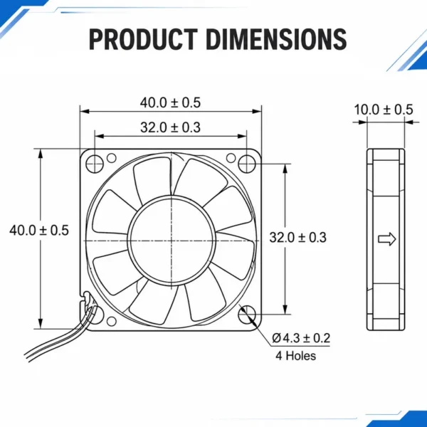 Brushless Dual Ball Bearing, 12V, 0.07A, 5V, 24V - view 3