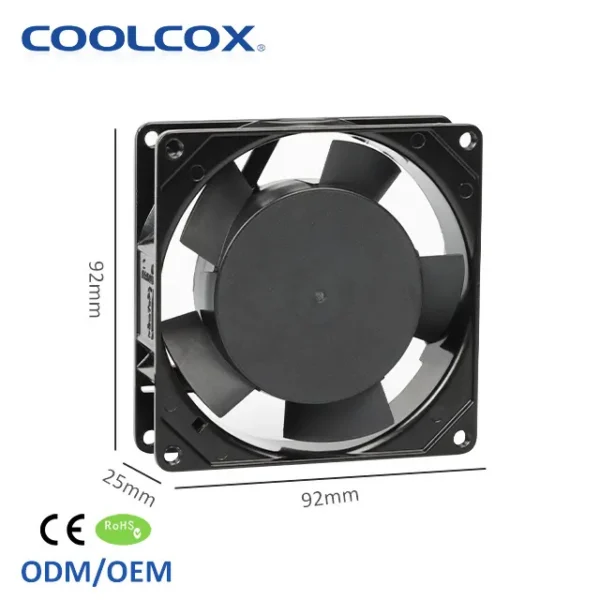 Brushless Electric Auto Fan, AC9225, 92X92X25MM, Axial