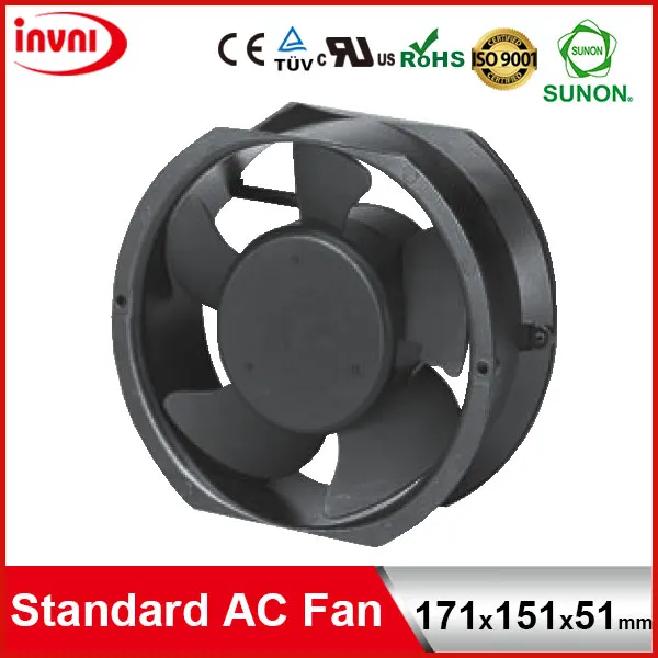 Brushless Round Fan, SUNON, 171mm, 171x151, Axial - view 2