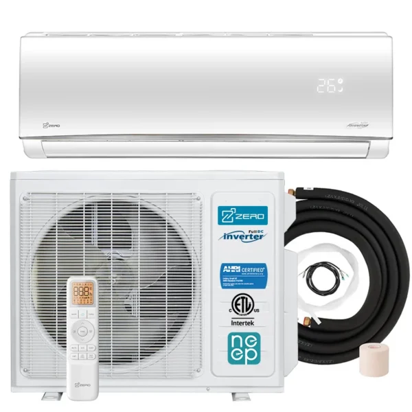 Btuh Split Air Conditioner, 9000-36000, Inverter, 115V/230V