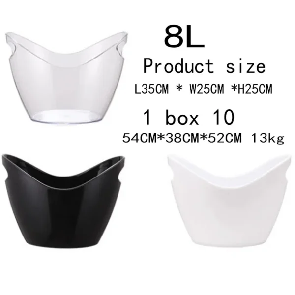 Bucket Champagne Plastic Cooler, 1 - view 4