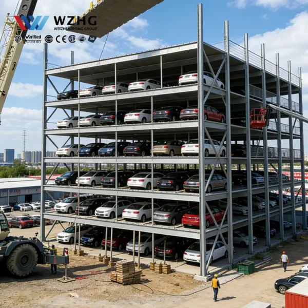 Building with Exhaust Fan, Steel, Heavy, Q235B - view 3