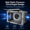 Cabinet Centrifugal Duct Fan, HVAC, AC 220V, Corded Electric - view 3