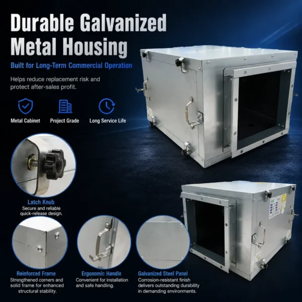 Cabinet Centrifugal Duct Fan, HVAC, AC 220V, Corded Electric - view 5