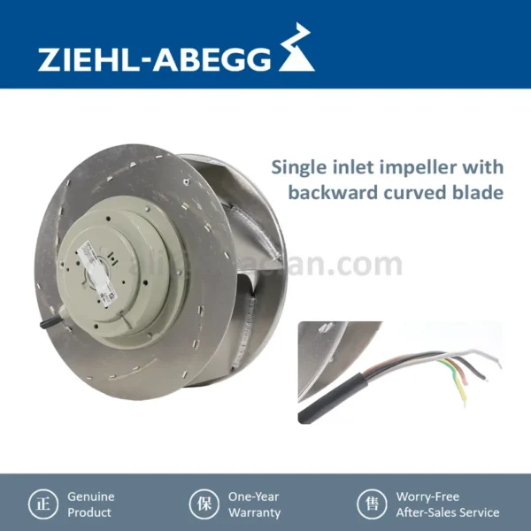 Cabinet Industrial Inverter Fan, ZIEHL-ABEGG, RH28M-2EK.3F.1R - view 2