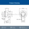 Cabinet Industrial Inverter Fan, ZIEHL-ABEGG, RH28M-2EK.3F.1R - view 4
