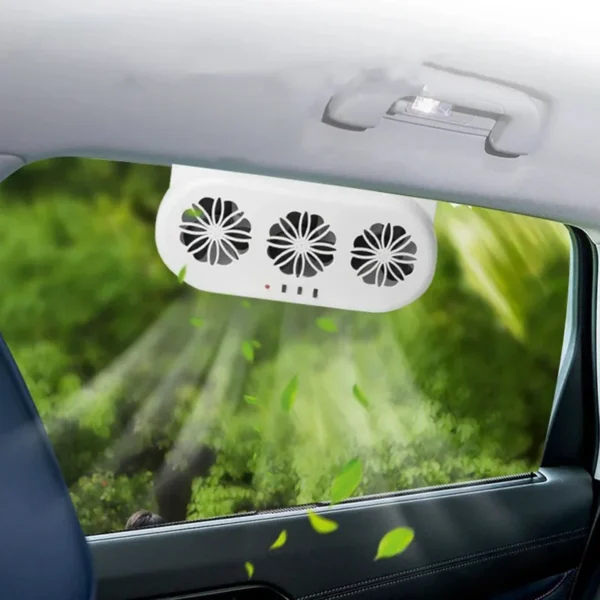 Car Exhaust Fan, Solar, USB - view 6