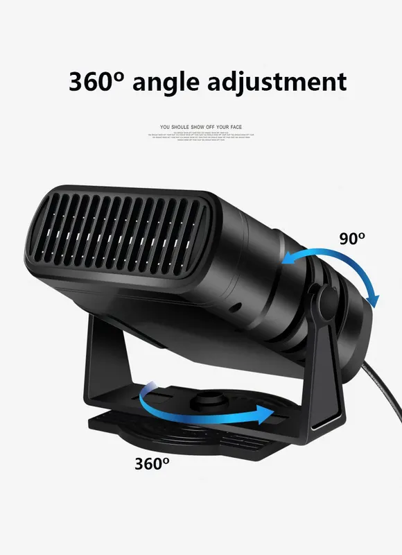Car Heater, Portable, 12V, 6-Inch, Plastic - view 2