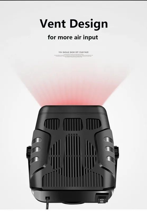 Car Heater, Portable, 12V, 6-Inch, Plastic - view 3