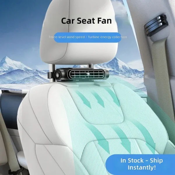 Car Seat Fan, 5W, ABS - view 3