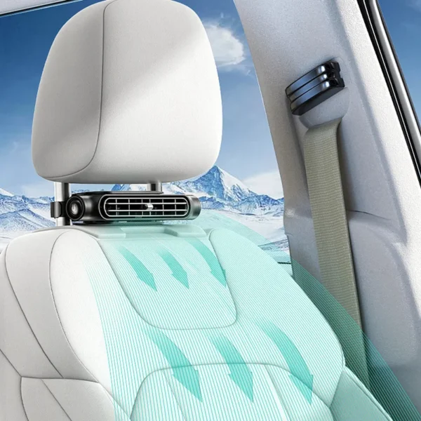 Car Seat Ventilation Fan, USB, 15 W, ABS - view 2