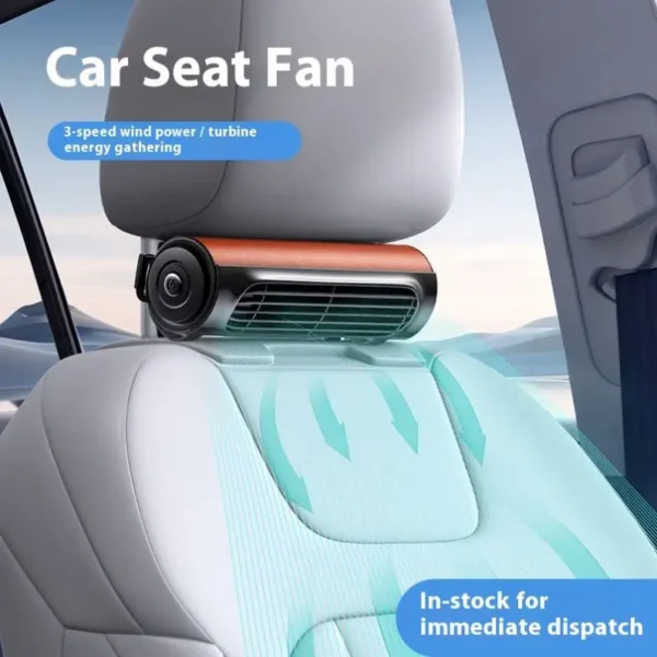 Car Ventilated Seat Fan, USB, Plastic - view 3