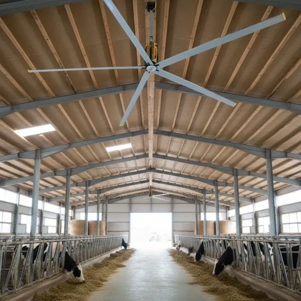 Cattle Farm Hvls Fan, JULAI, 18ft, 5.5m, 1.5KW - view 2