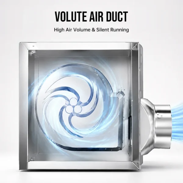 Ceiling Bathroom Exhaust Fan, 400m³/h, 12-Inch - view 3