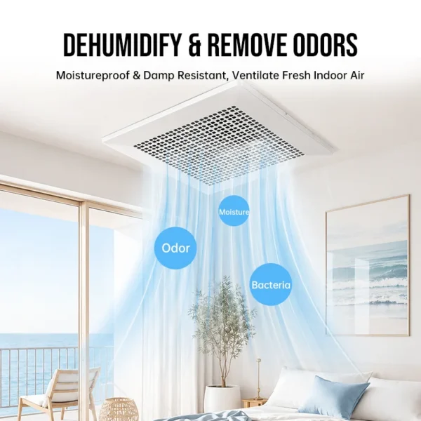 Ceiling Bathroom Exhaust Fan, 400m³/h, 12-Inch - view 6