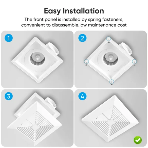 Ceiling Duct Exhaust Fan, 15w, A.C. Source - view 3